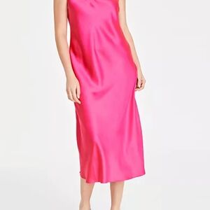 Women's Satin Midi Slipdress, Created for Macy's
